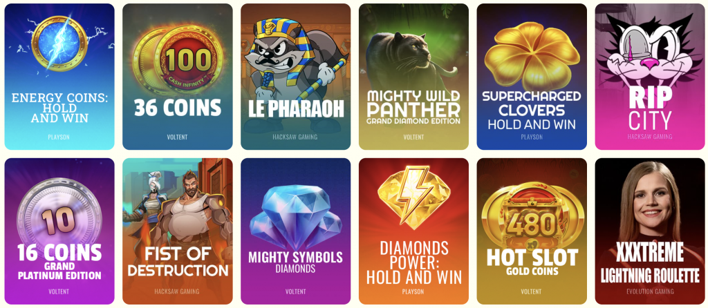Jeux disponibles au casino en ligne Julius