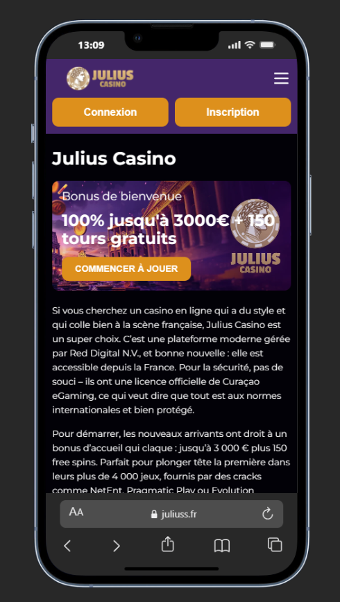 julius casino application